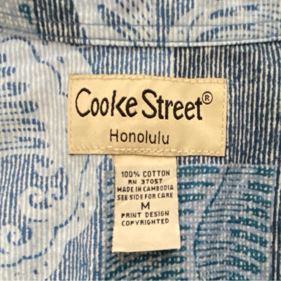 COOKE STREET Honolulu Aloha Hawaiian Collared Shirt Men M Medium - Picture 4 of 5